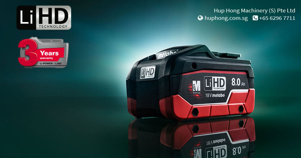 METABO LIHD, THE MOST POWERFUL BATTERY PACK TECHNOLOGY WORLDWIDE!